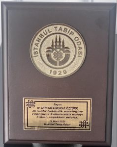 plaket, 25.yıl, kalite, başarı, tabip odası, türk tabipleri birliği,